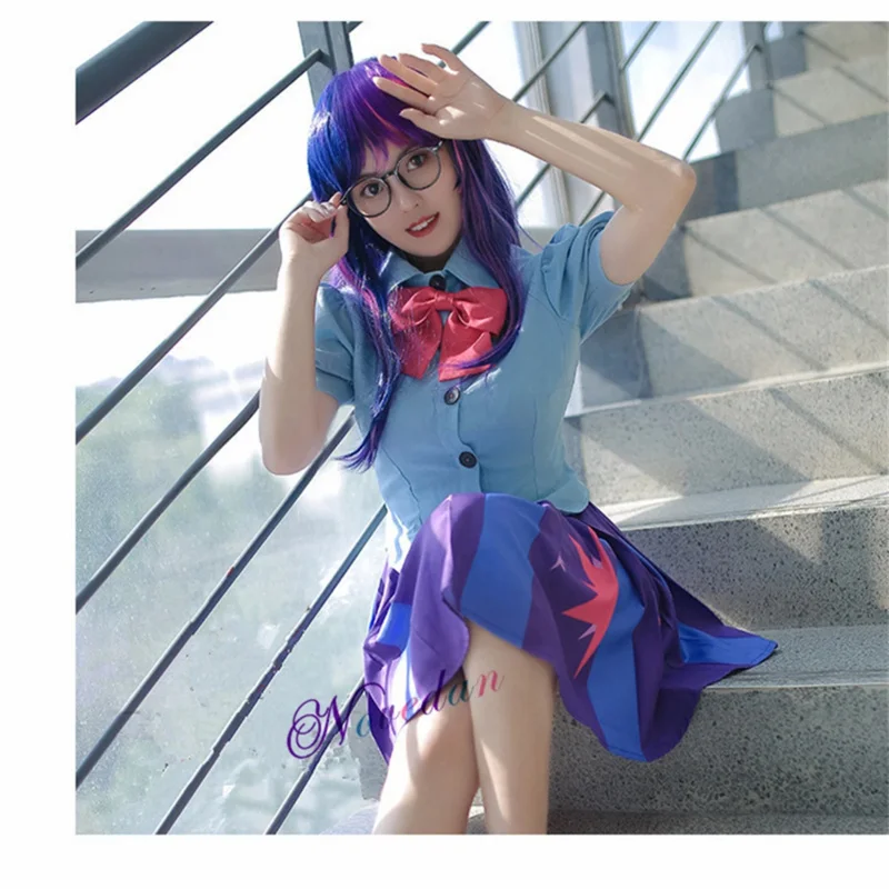 Аниме Twilight Sparkle платье для косплея Единорог принцесса день рождения человеческий