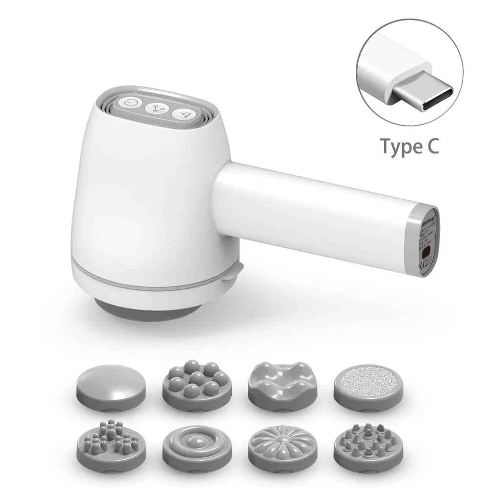 Электрический Вибрационный Массажер Для Сжигания Жира Красный Глубокие Ткани