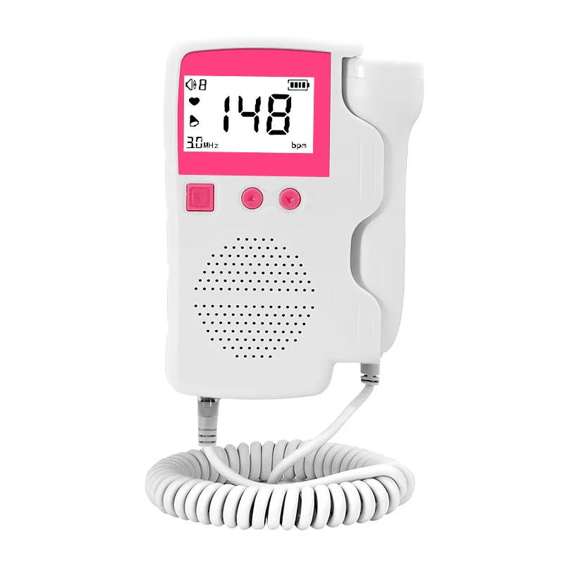 

Фетальный Допплер, монитор сердечного ритма для дома, для беременных женщин, с ЖК-экраном, цифровой детектор сердечного ритма, без излучения...