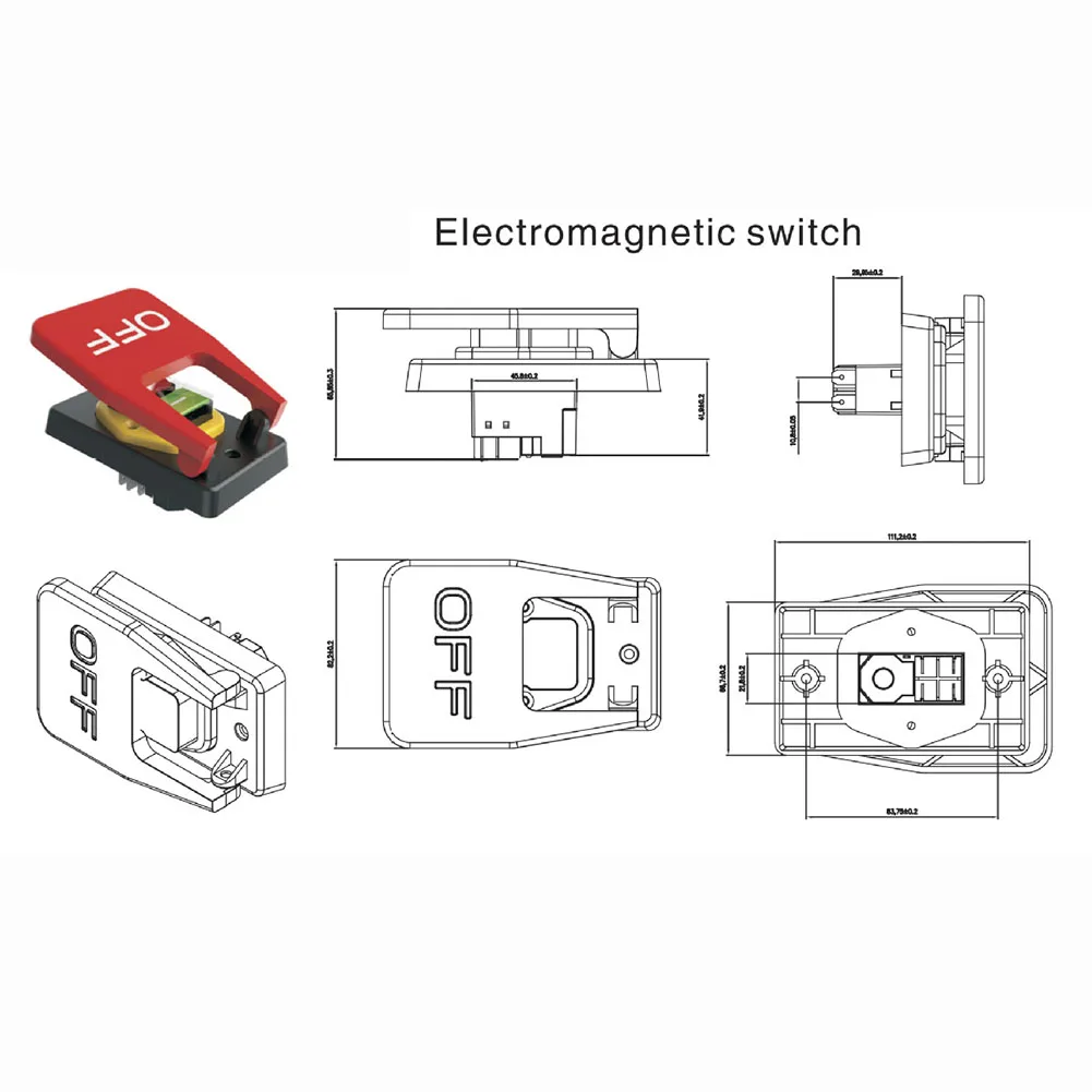 Кнопочный переключатель электромагнитный кнопочный 5E4 прямой подключение