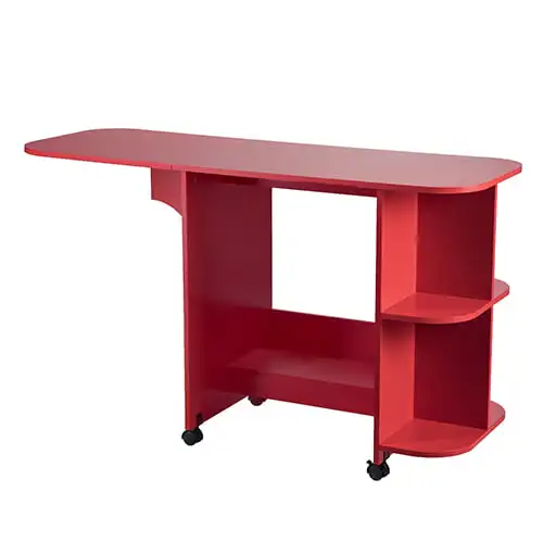

Rolling Sewing Table/Craft Station, Style, Farmhouse Red