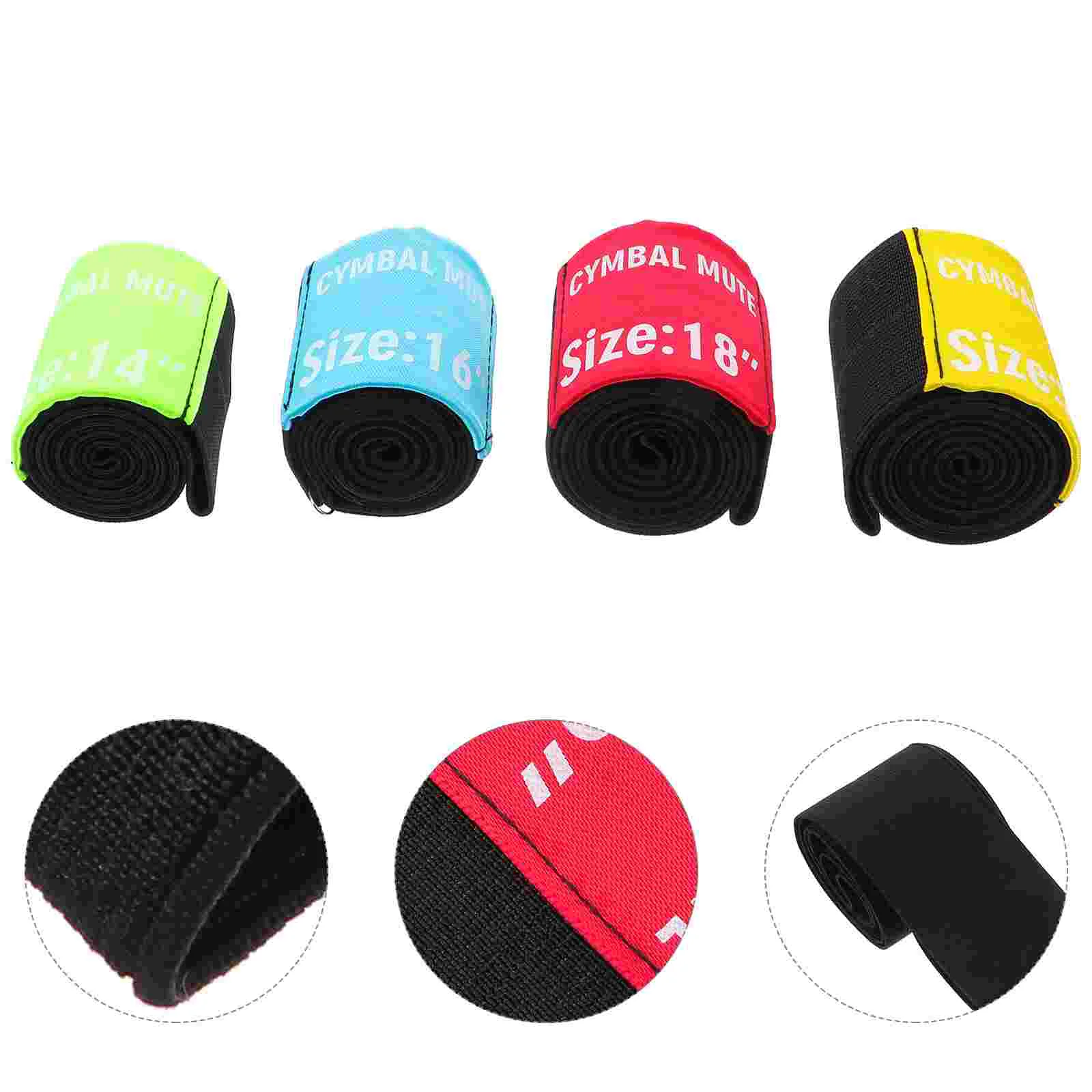 

Drum Mute Cymbal Silencer Belt Hat Practice Pad Dampener Circle Ring Dampeners Tape Accessories