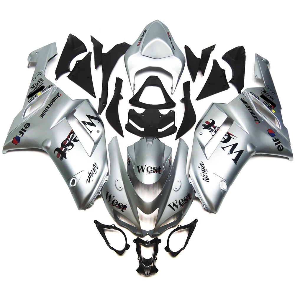 

Motorcycle Fairing Kit ABS Plastic Injection Body For Kawasaki Ninja 636 ZX6R ZX-6R ZX 6R 2007 2008 Bodykits Accessories Black