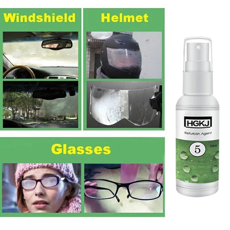 

HGKJ-5 Auto Anti-fog Agent Car Glass Nano Hydrophobic Coating Spray Automotive Antifogging Agent Glasses Helmet Defogging TSLM1