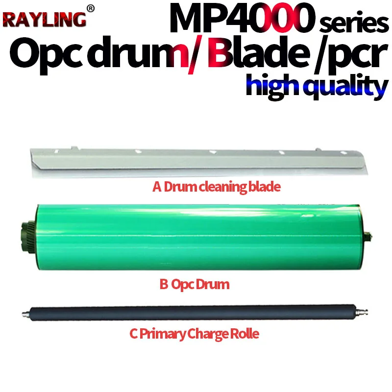 

Фотобарабан/первичный ролик заряда/лезвие для очистки барабана для Ricoh Aficio MP 4000 5000 4001 5001 4002G стандарта B