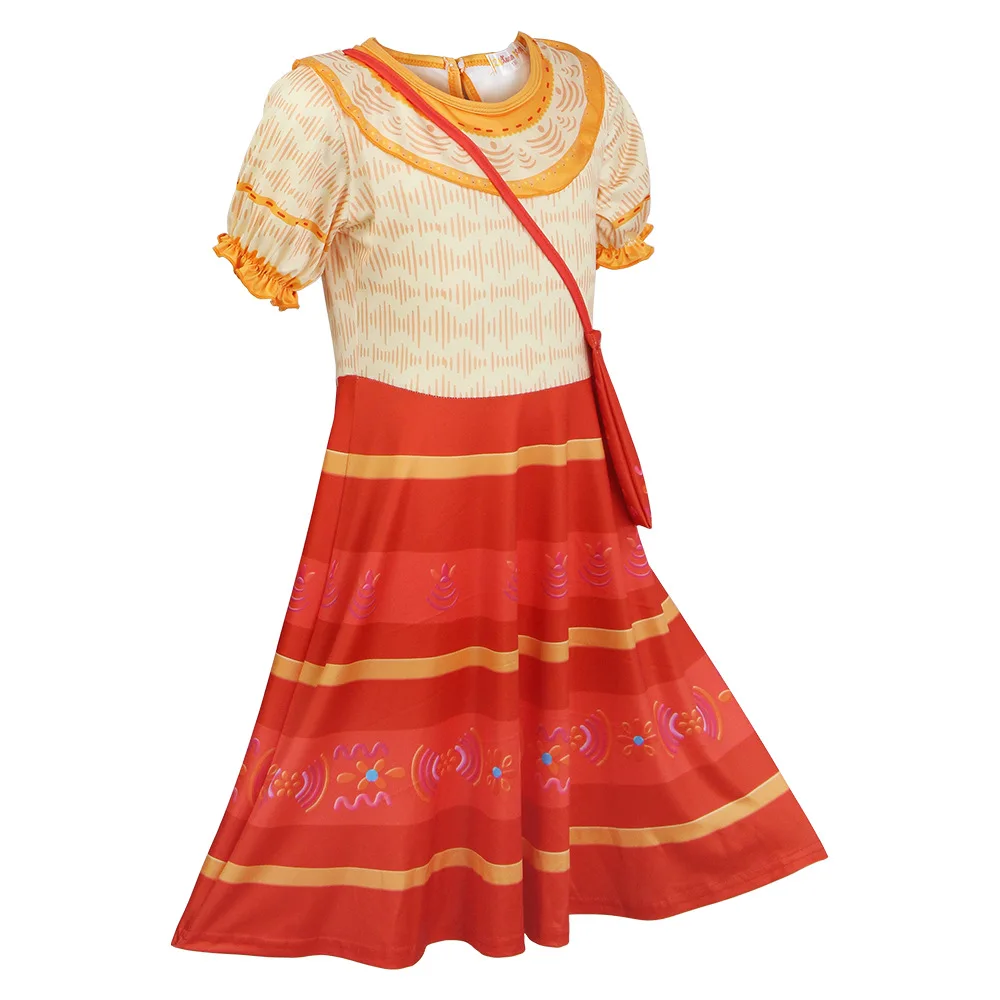 Платье Dolors с сумкой для женщин и девочек повседневный костюм косплея короткими