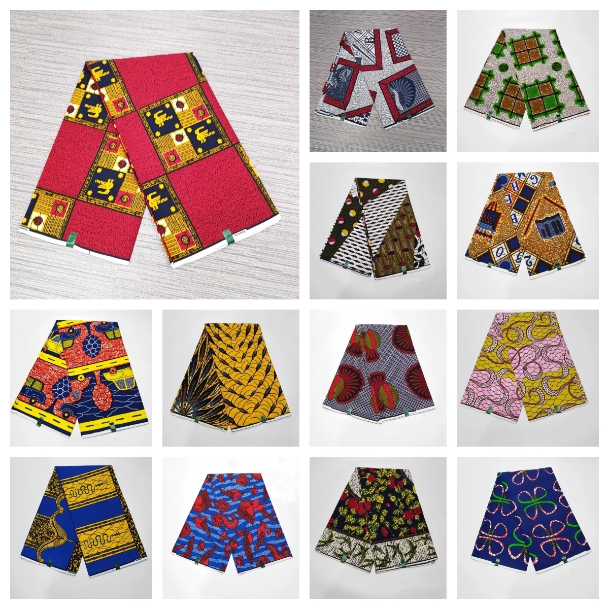 Ткань из Анкары Африканский настоящий восковой принт хлопок 100% новый дизайн