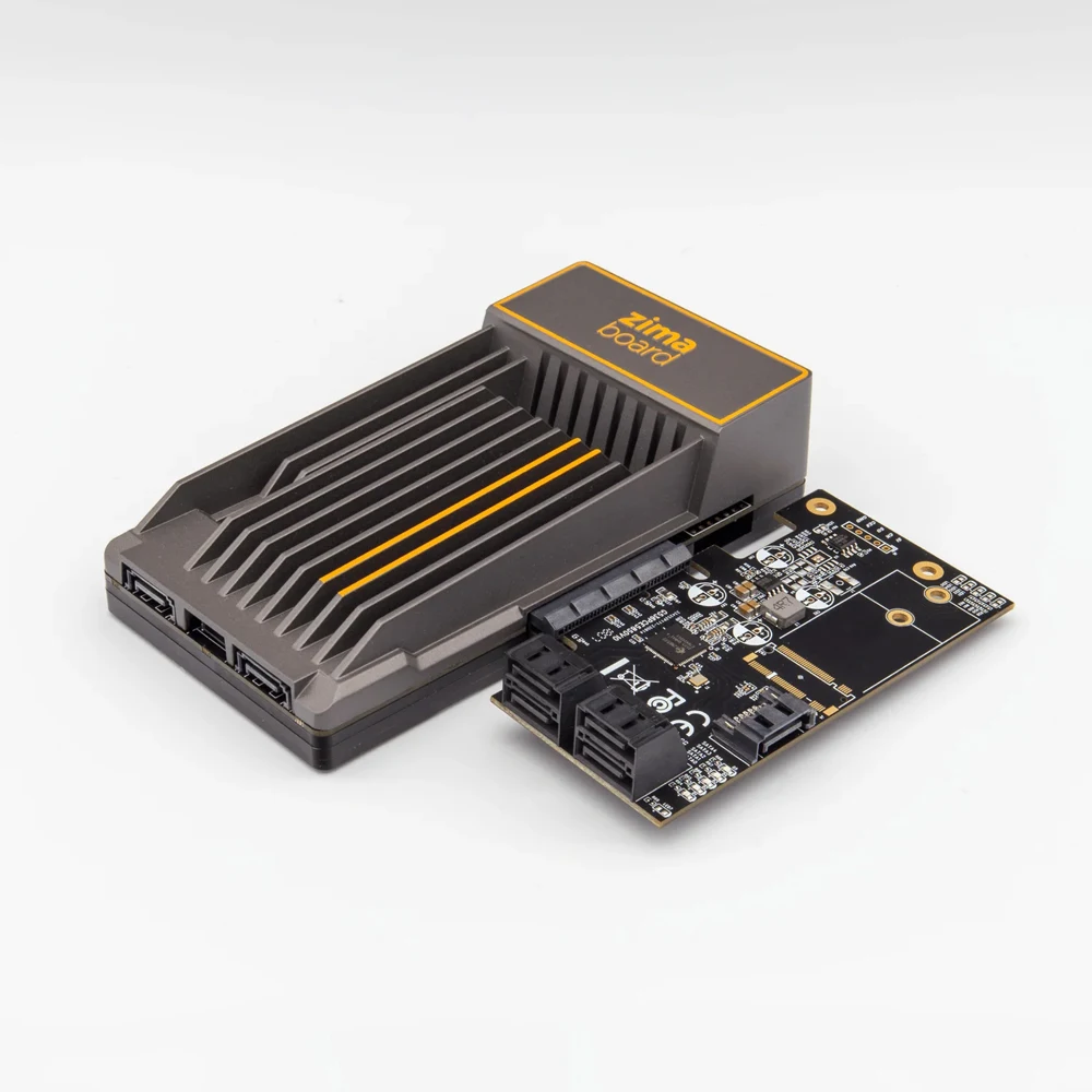 Фото Адаптер PCIe на 5-портовый SATA III JMB585 Чипсет ZimaBoard Материнская плата расширения частного облака №3