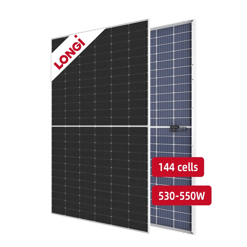 

Longi Himo5 Solar Panels Mono PV Modules 540W 550W 545W 535W Pannelli Fotovoltaici Bifacial Solar Panels
