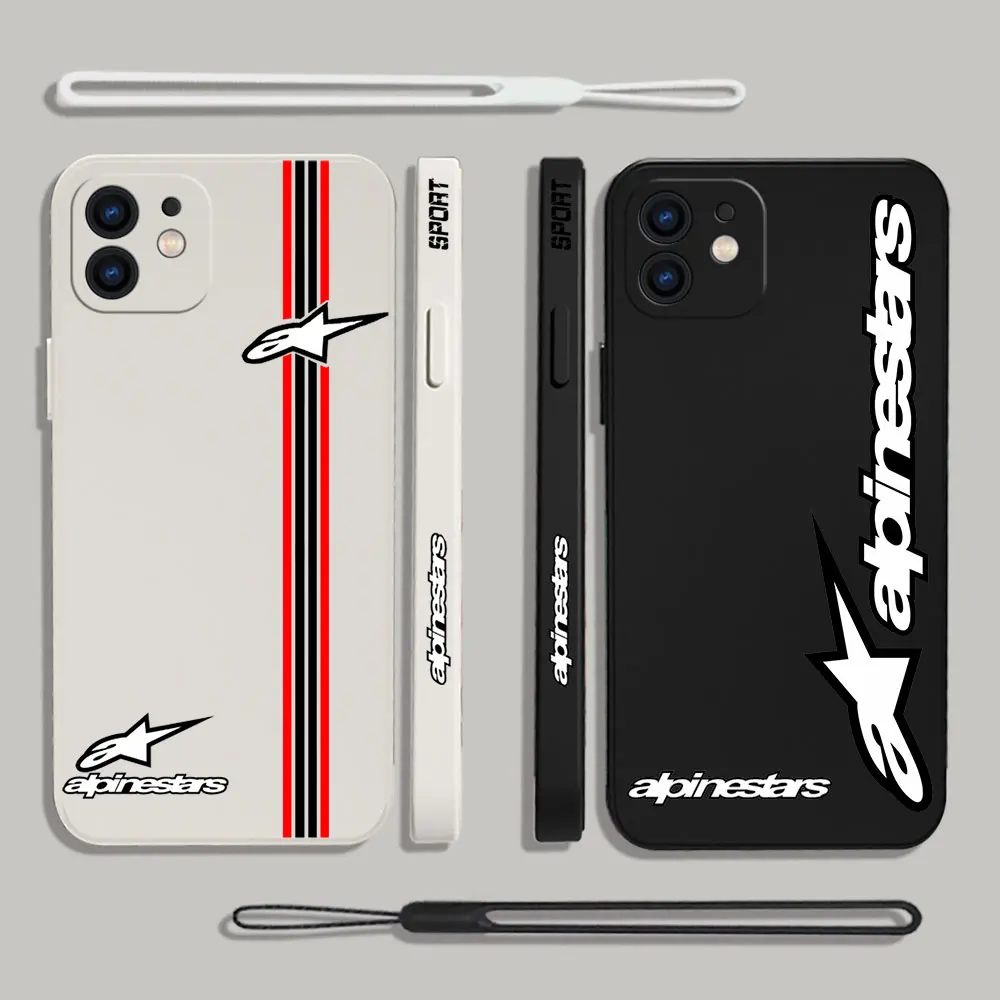 

Motorcycle Racing A-Alpinestarses Phone Case For Samsung A53 A50 A52S A51 A72 A71 A73 A32 A22 A20 A30 A21S 4G 5G with Hand Strap