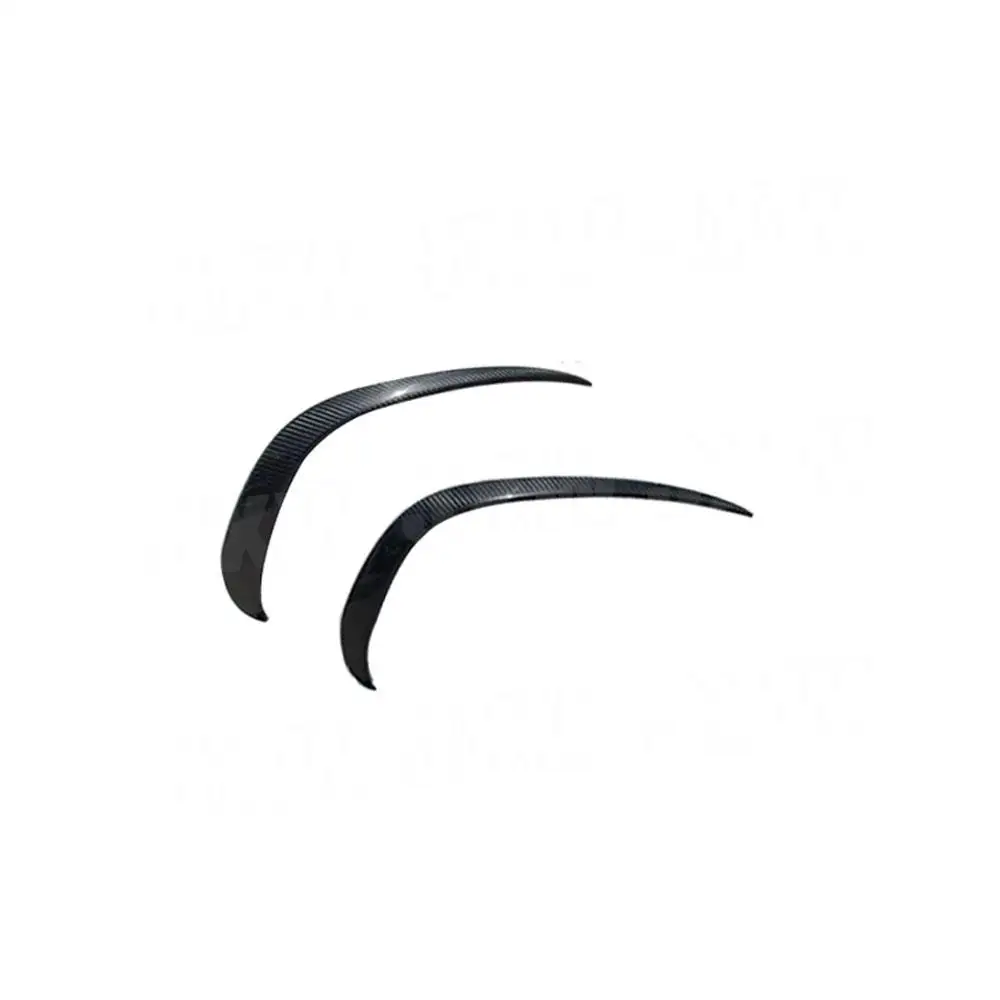 Передний бампер из углеродного волокна противотуманные фары плавники сплиттер