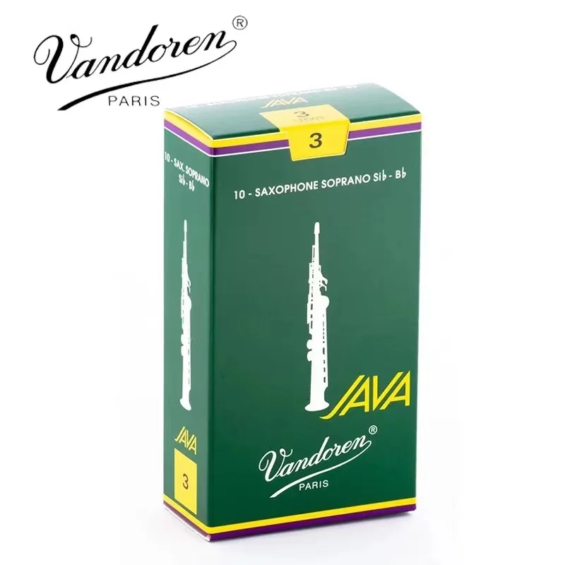 Фото Франция Vandoren JAVA Soprano Sax зеленый ящик язычок #2,0 #2,5 #3,0 #3,5 с подарком №2