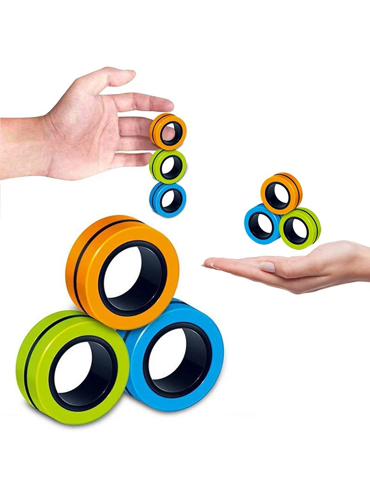 Flip Finz Fidget Spinner Hand Toys Stress Reliever LED Light Kids Party Bag 2pcs 