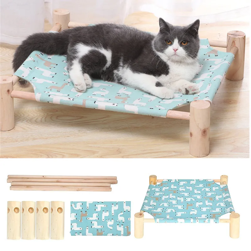 Cat Bed Furniture Breathable Canvas Pet Cat Bedding Hammock 