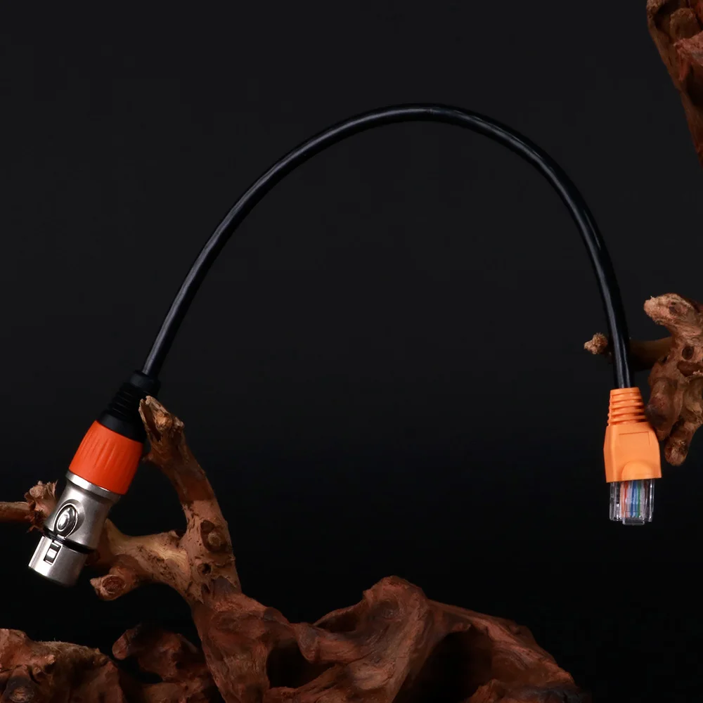 3-контактный разъем XLR на RJ45 CAT5/6 ​ Разъем Ethernet-кабель-адаптер для звукового и