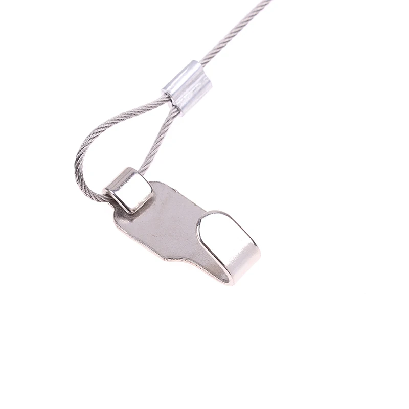 

Регулируемая проволока для подвешивания картин, комплект проволоки для вешалок для картин, сверхпрочный трос из нержавеющей стали длиной 2 м с петлей и крючком, держатель 20 кг