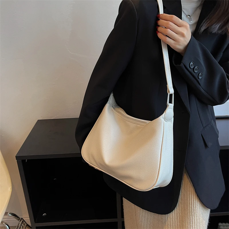 Luxury Brand Bucket Crossbody Bags for Women 2023 New Trend Small PU Leather Designer Simple Shoulder Side Handbags and Purses