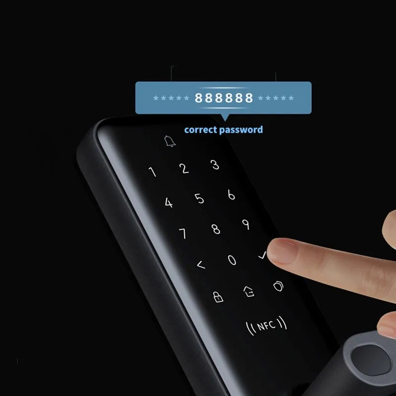 Умный дверной замок Aqara N200 со сканером отпечатка пальца Bluetooth пароль NFC