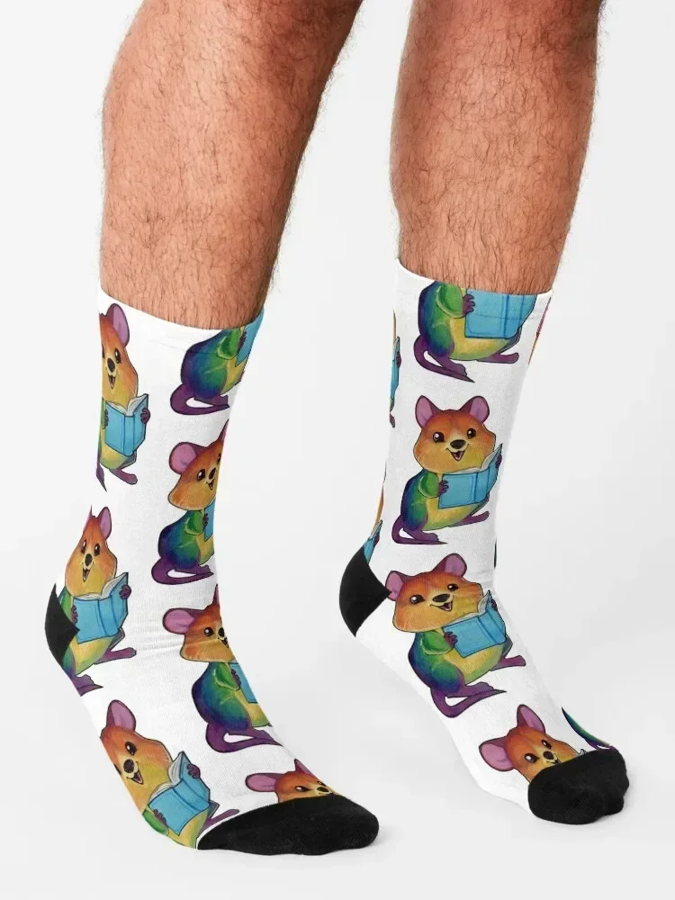 Носки Rainbow Quokka Новогодние свободные носки для женщин и мужчин
