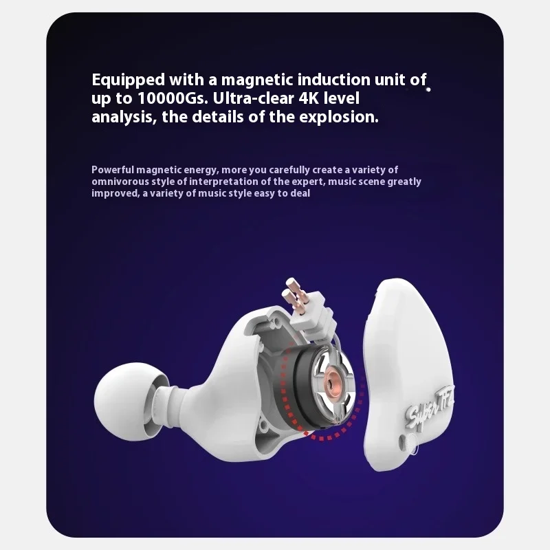 Фото Наушники-мониторы SUPERTFZ My Love 2022 HiFi IEM, проводные внутриканальные наушники с разъемом 3,5 мм Type-C, басовая музыкальная гарнитура для геймеров, подарок №2