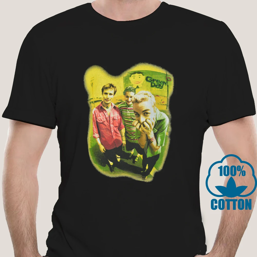 Новая зеленая футболка 1529A в винтажном стиле 90-х годов с рисунком американская