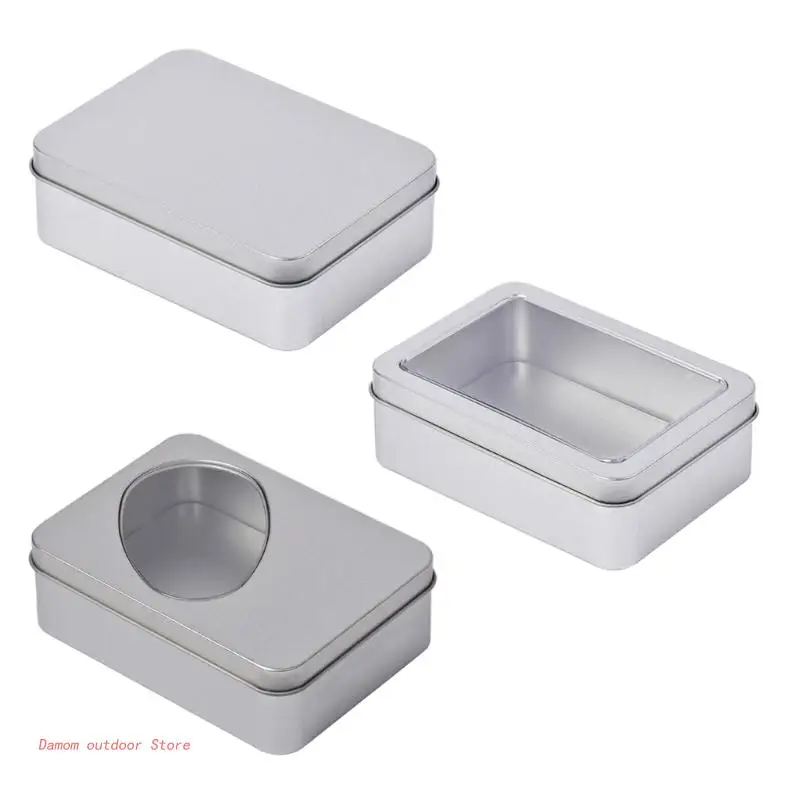 

Металлическая коробка для хранения, цвет серебро