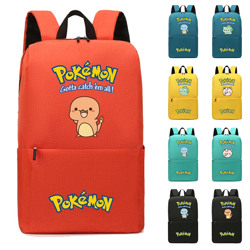 

Pokemon Pikachu Women Pack Backpack for Student Snorlax Book Female Girls Waterproof Laptop Backpack Schoolbag Gengar Mochilas