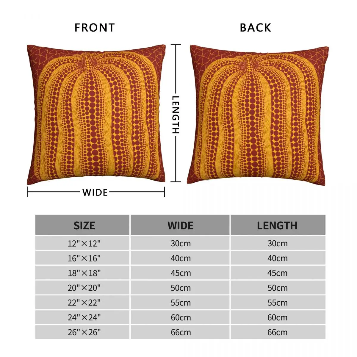 Yayoi Kusama наволочка с тыквой чехол для подушки из полиэстера декоративный в горошек