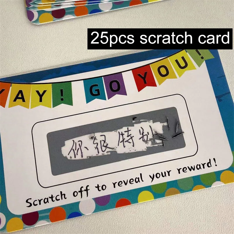

Scratch Card Creative Diy Greeting Birthday Wishing Blessing Lucky Postcard