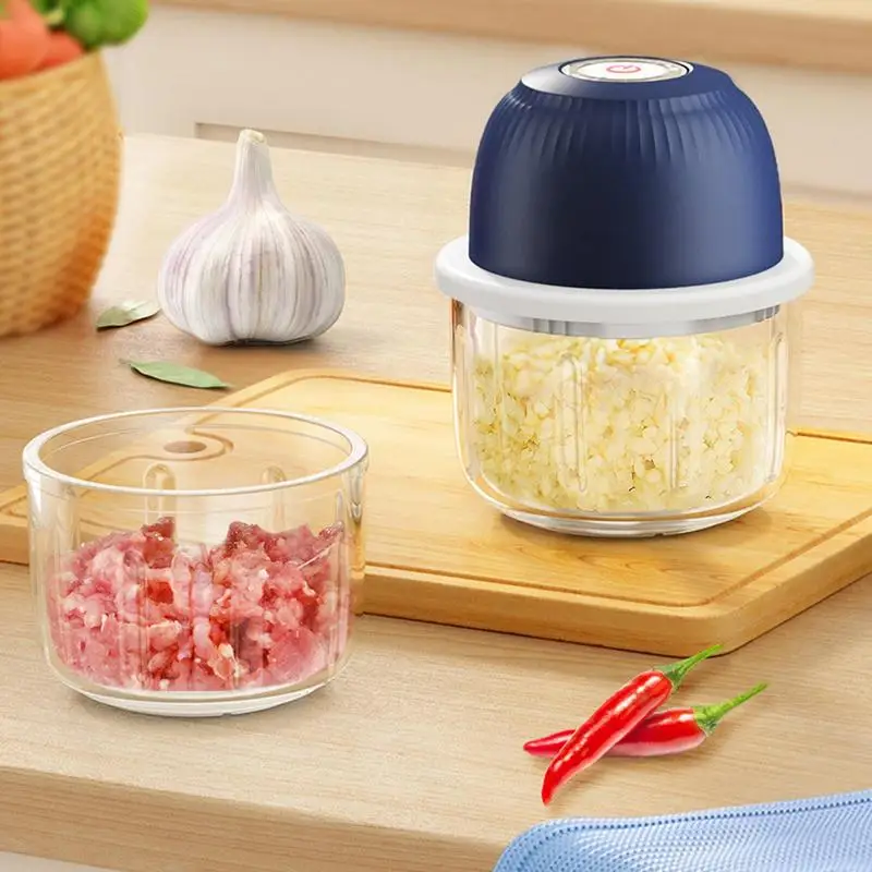 

Veggie Chopper Portable Electric Garlic Chili Chopper Mini Meat Grinder Chopper USB Food Processor Masher Machine Kitchen Gadget