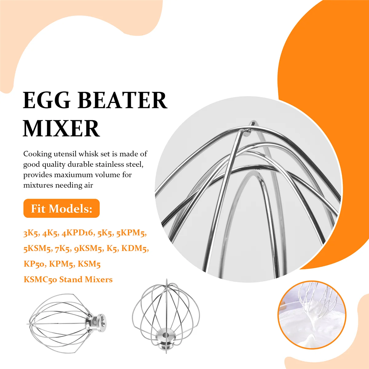 K5AWW проволочный венчик из стальной проволоки нержавеющей стали миксер для