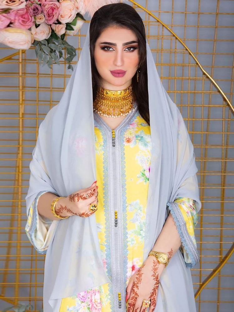 

Мусульманское платье для молитвы Abayas, Женский хиджаб Дубай, Турция, мусульманский марокканский кафтан, длинное платье, платья