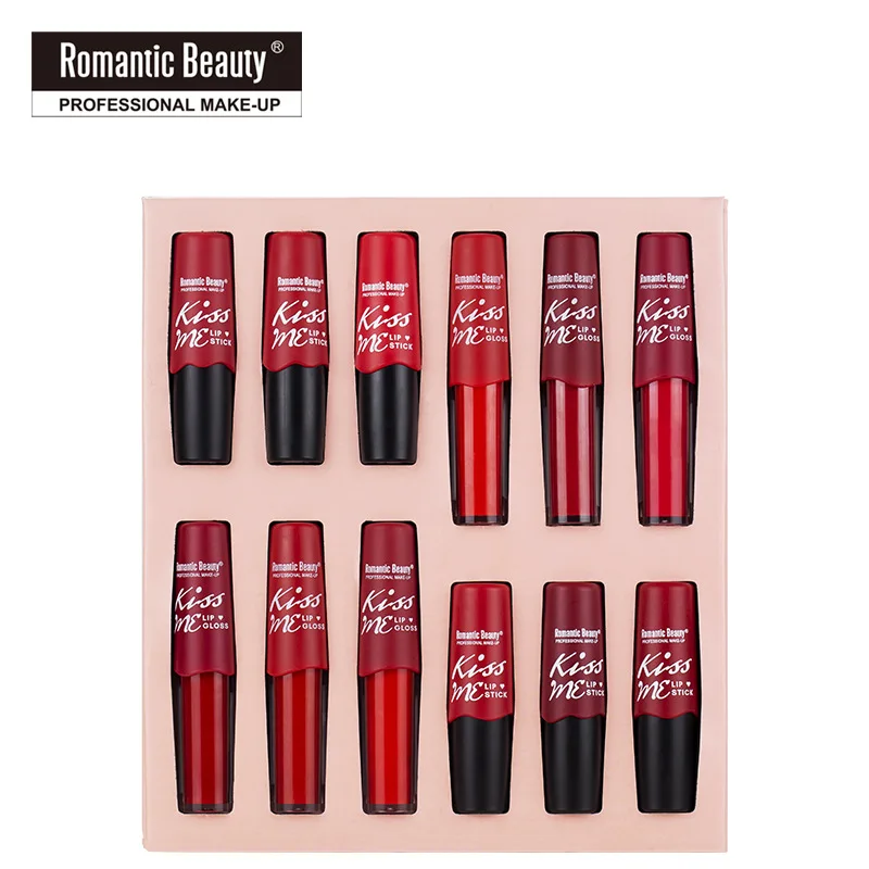 

/Set Matte Lip Glaze Velvet Misty Non-Stick Cup Silky Lipstick Long Lasting Waterproof Easy To Wear Sexy Lip Gloss Gift Box
