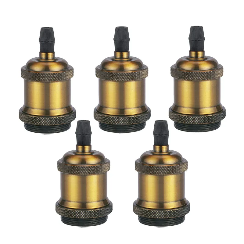 5 шт. патрон для лампы E26 E27 винтажный алюминиевый 220В