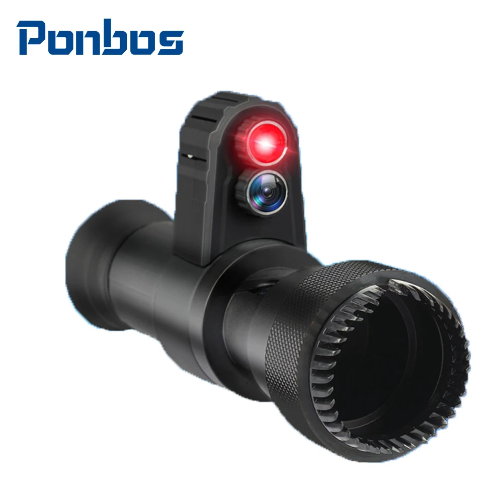 

Ponbos Portable 200M Infrared Night Vision Device Monoculars Telescope Suitable for 38-48mm Diameter Sight for Hunting