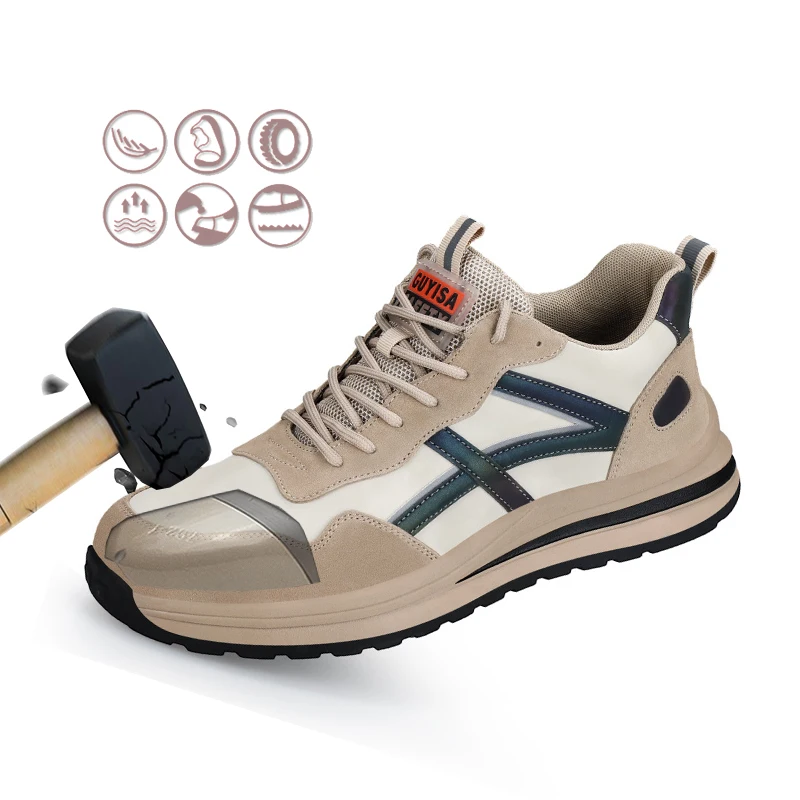 

Мужская обувь для защиты от ударов и пирсинга LSM 2323, Рабочая обувь, защитная обувь, стальные носочки, нескользящая Рабочая обувь