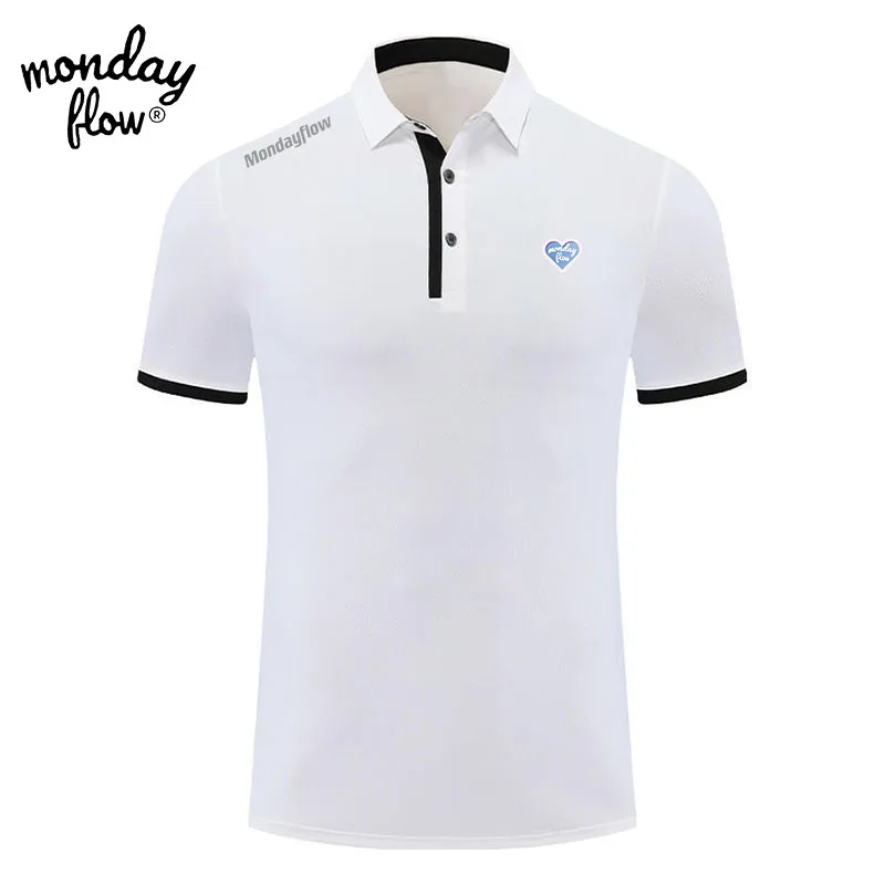 Футболка-поло мужская с коротким рукавом и впитывающей пот