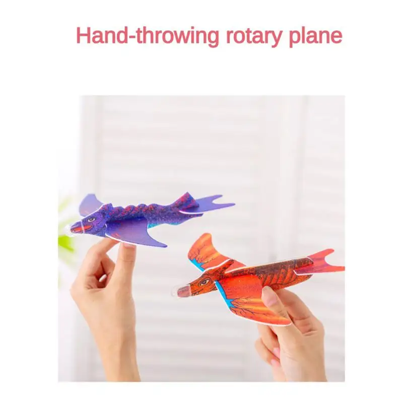 Роторный самолет с ручным метательным аппаратом легкая в установке игрушка для