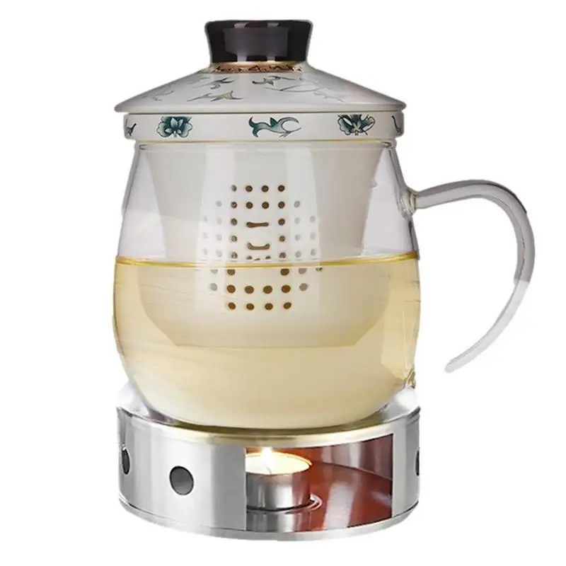 

Portable Stainless Steel Tea Warmer Stand Warmer Heat-resistant Tea Warmers Trays Stable Anti-rust For Hot Milk Coffee Water