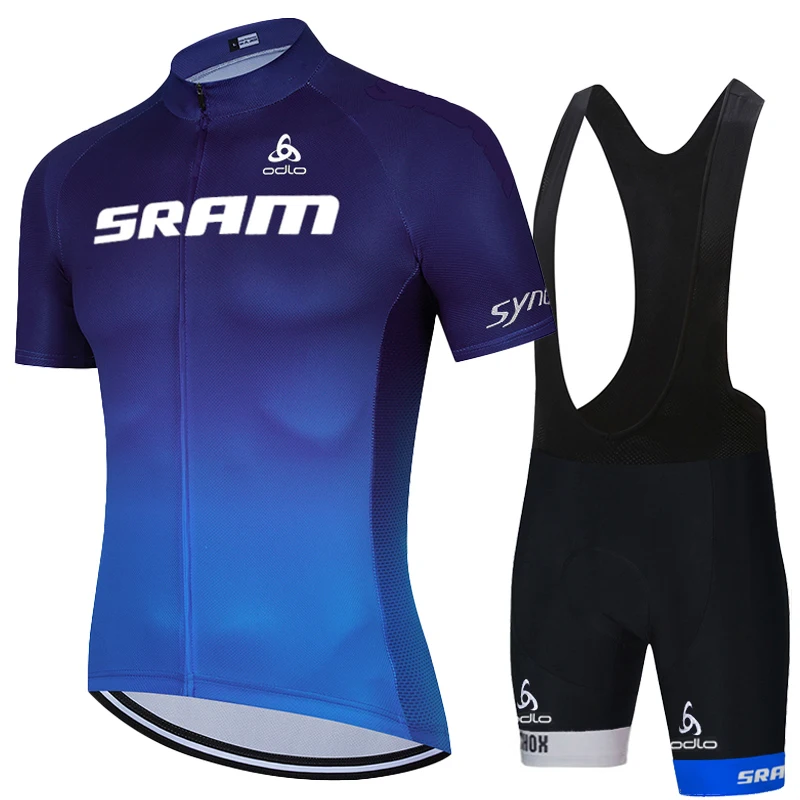 

Cycling Bib SRAM Clothes Man Summer 2023 Men's Outfit Mtb Male Clothing Jersey Shorts Sports Set Pants Maillot Uniform Road Bike