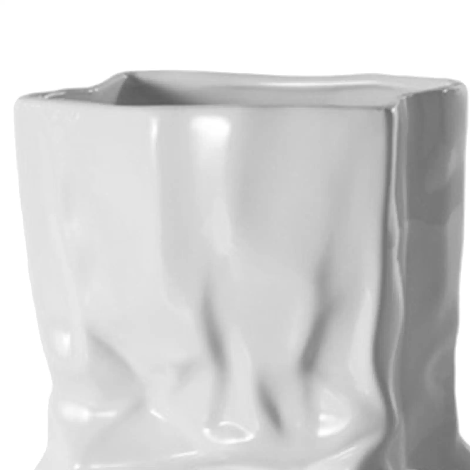 

Скандинавская смятая керамическая ваза для цветов для украшения спальни в помещении