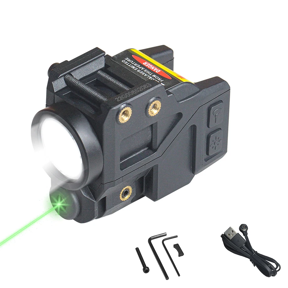 

Self Defense G2C G3C Green Laser Flashlight Combo Pistol Glock 17 19 lanterna para pistola Green Laser Sight for Picatinny Rail