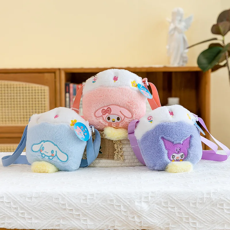 Sanrio Kawaii My Melody Cinnamoroll мороженое зимняя новая Индивидуальная сумка-мессенджер для
