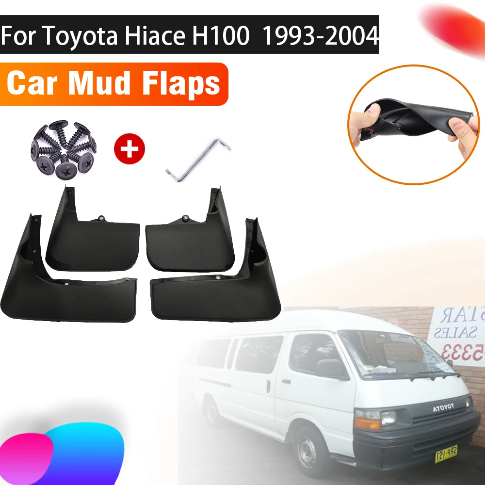 Car Mud Flaps For Toyota Hiace Accessories H100 1993~2004 1999 Auto 4PCS Mudflap Splash Guard Front Rear Fenders Car Accessories