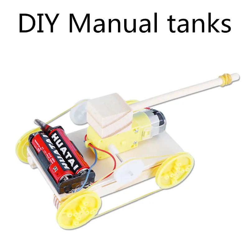 

Children DIY Handmade Technology Small Tank Car Materials Small Invention Creative Pupils Educational Toys