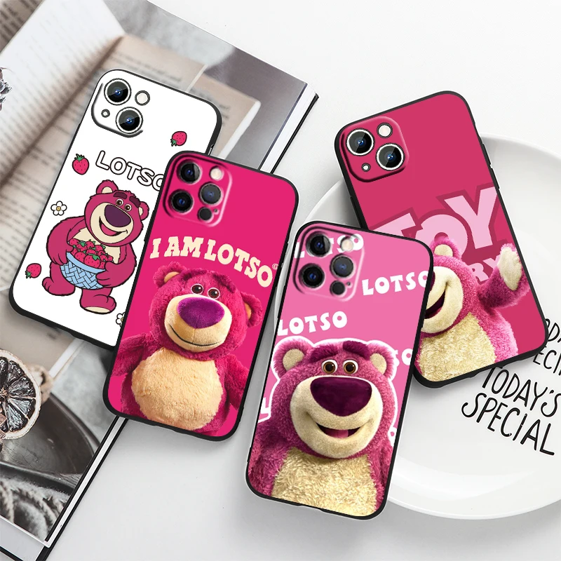 

Toy Story LOTSO Disney For Apple iPhone 14 13 12 11 Pro Max Mini XS Max X XR 6S 6 7 8 Plus 5S SE2020 Soft Black Phone Case Cover