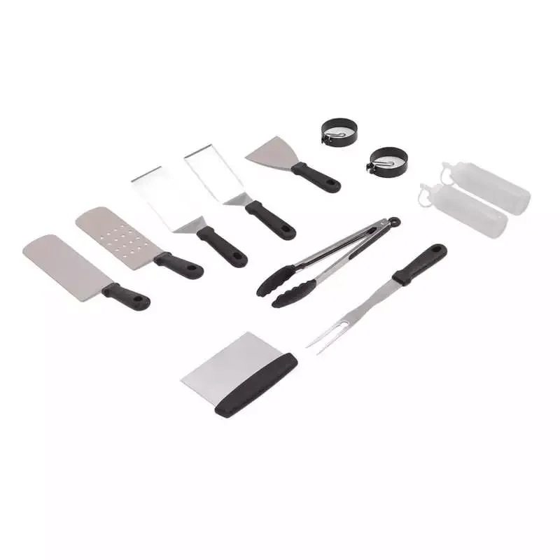 

Grilling Kit Hanging Hole Design Stainless Steel Grilling Kit for Camping for Birthday Parties