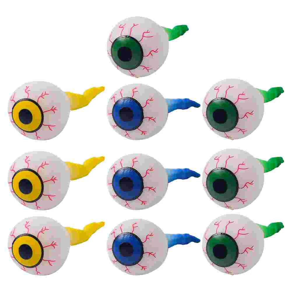 

10pcs Halloween Squeeze Eyeball Halloween Eyeballs Scary Bouncy Eyeballs