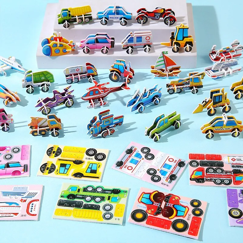 

Картонные пазлы 3D автомобили 30 шт.