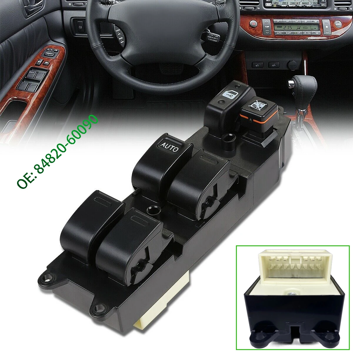 

Front Left Driver Side Power Window Master Control Switch for Toyota Avalon Camry Corolla 8482060090 84820-60090 84820-AA011